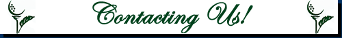 Sprig O'Mint Golf Club - Contact Information!